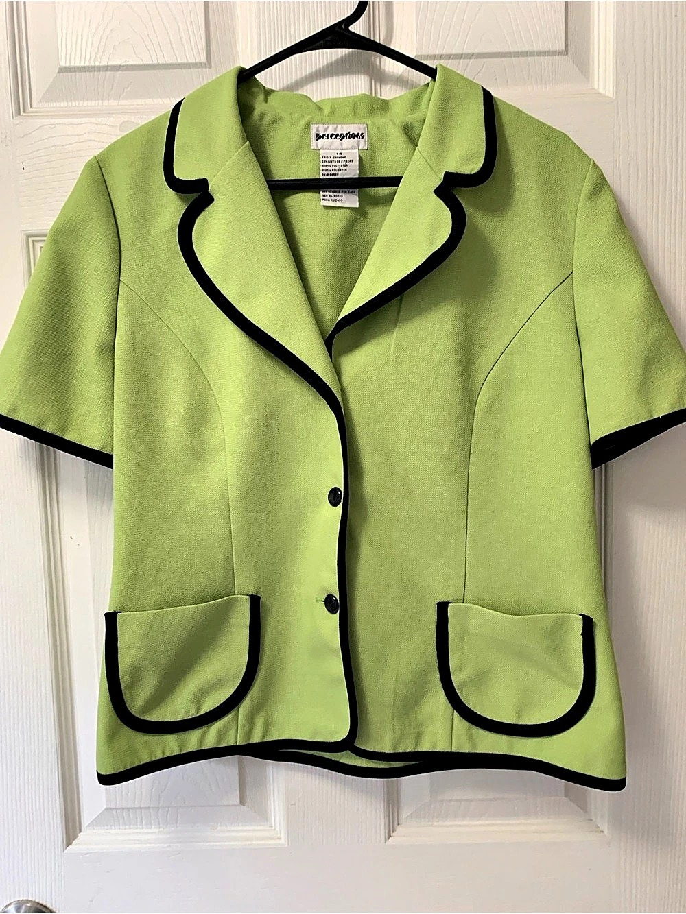 Perceptions Green Blazer Size 14 Like New